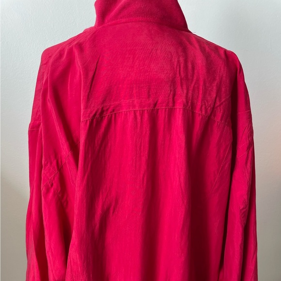 Paul & Shark Yachting Red Silk Bomber Jacket Size L - Picture 11 of 15